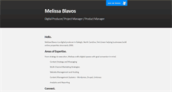 Desktop Screenshot of melissablavos.com