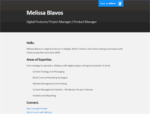 Tablet Screenshot of melissablavos.com